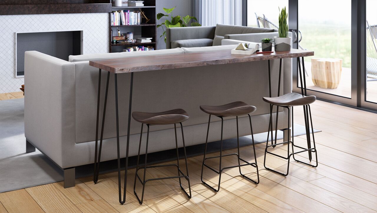 The appearance of Nature'S Edge 4 Piece 72 Inch Counter Height Dining Set In Slate designed by Jofran in the modern / contemporary interior design. This slate piece of furniture was selected by 1StopBedrooms from Nature'S Edge Collection to add a touch of cosiness and style into your home. Sku: 1981-72;1981-BS160KD3PC. Material: Acacia.
