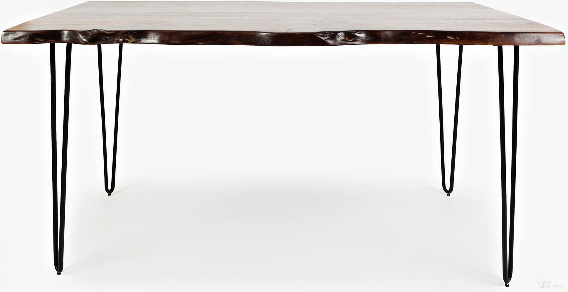 The appearance of Nature'S Edge 60 Inch Live Edge Dining Table In Chestnut designed by Jofran in the rustic / southwestern interior design. This chestnut piece of furniture  was selected by 1StopBedrooms from Nature'S Edge Collection to add a touch of cosiness and style into your home. Sku: 1781-60. Table Base Style: Legs. Table Top Shape: Rectangular. Size: 60" x 36". Material: Acacia.