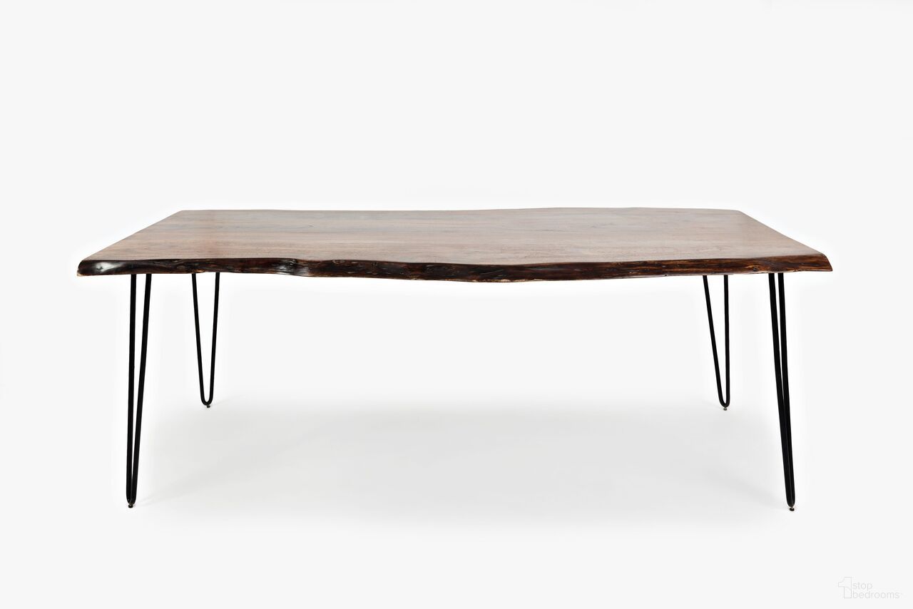 The appearance of Nature'S Edge 79 Inch Live Edge Dining Table In Chestnut designed by Jofran in the rustic / southwestern interior design. This chestnut piece of furniture was selected by 1StopBedrooms from Nature'S Edge Collection to add a touch of cosiness and style into your home. Sku: 1781-79. Table Base Style: Legs. Table Top Shape: Free Form. Size: 39" x 79". Material: Acacia.