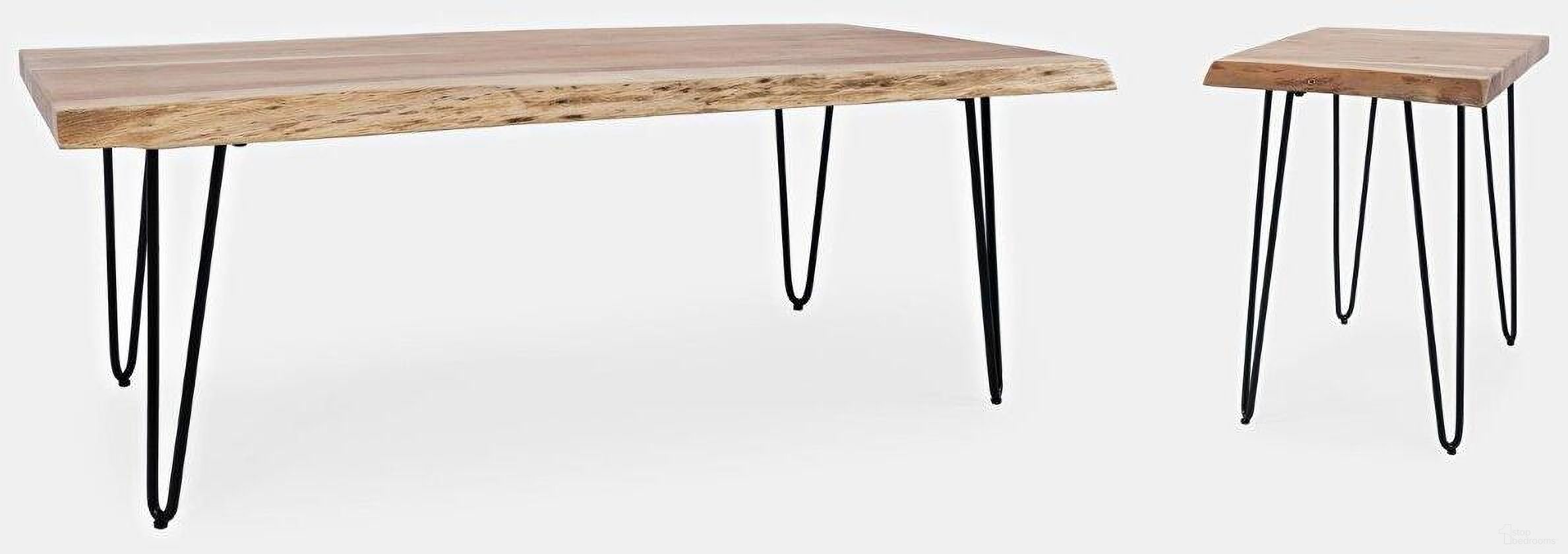 The appearance of Natures Edge Natural 50 Inch Occasional Table Set designed by Jofran in the transitional interior design. This black and brown piece of furniture was selected by 1StopBedrooms from Nature'S Edge Collection to add a touch of cosiness and style into your home. Sku: 1984-1;1984-7. Material: Acacia.