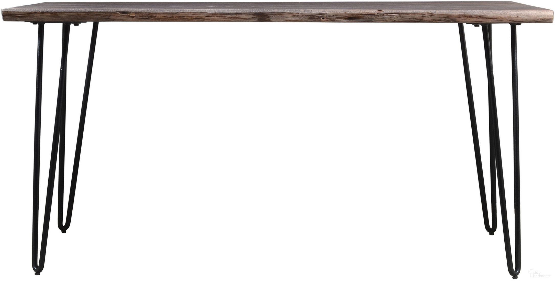 Nature'S Edge 60 Inch Live Edge Dining Table In Slate