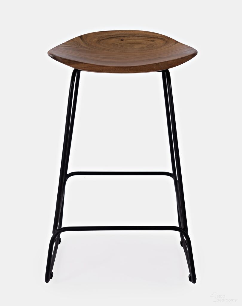 The appearance of Nature'S Edge Counter Height Backless Stool Set of 2 In Chestnut designed by Jofran in the rustic / southwestern interior design. This chestnut piece of furniture was selected by 1StopBedrooms from Nature'S Edge Collection to add a touch of cosiness and style into your home. Sku: 1781-BS160KD. Material: Acacia.