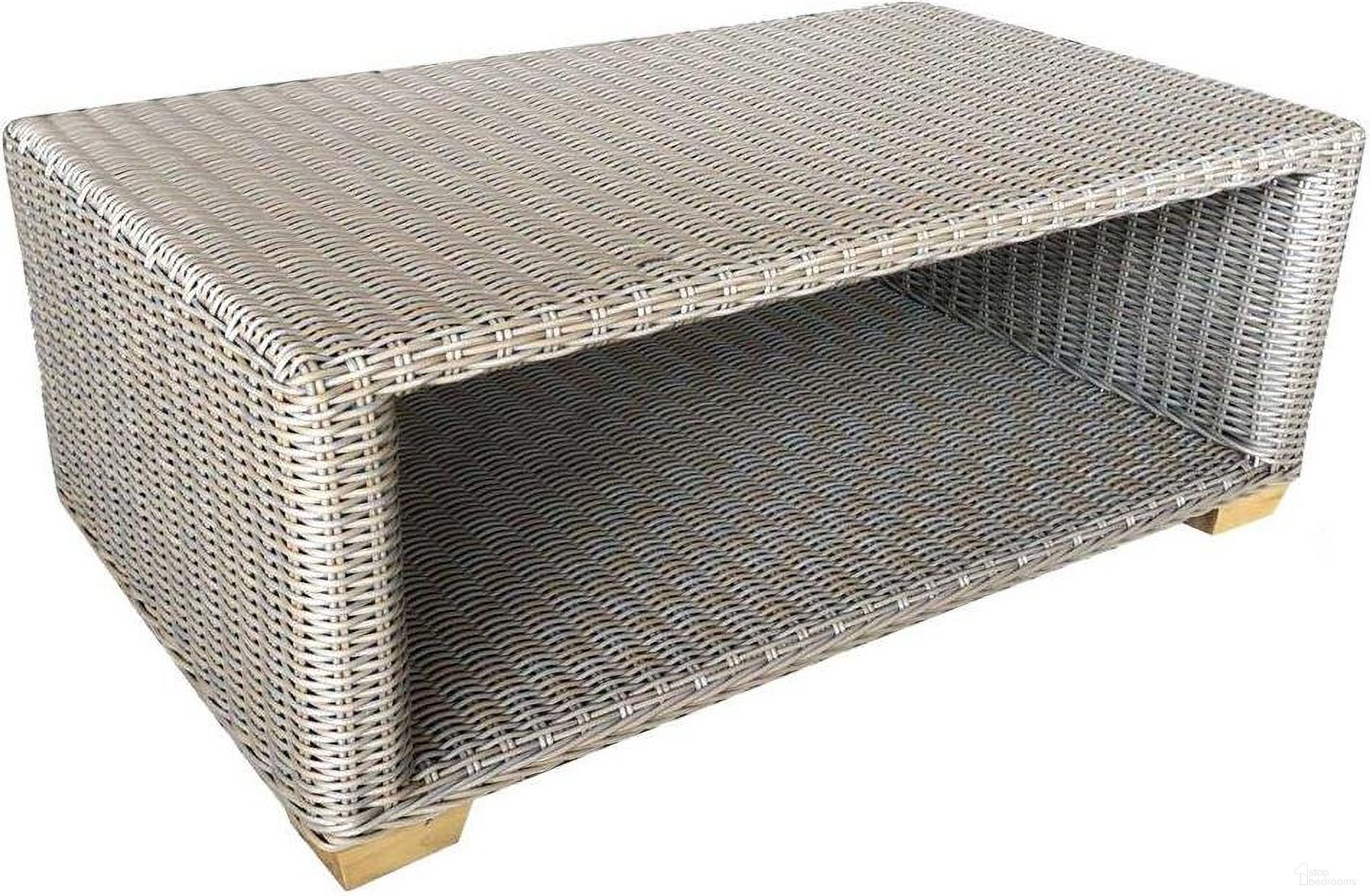 The appearance of Nautilus Grey Outdoor Coffee Table designed by Padma's Plantation in the modern / contemporary interior design. This grey piece of furniture was selected by 1StopBedrooms from Nautilus Collection to add a touch of cosiness and style into your home. Sku: OL-NAU05. Table Top Shape: Rectangular. Material: Wicker.