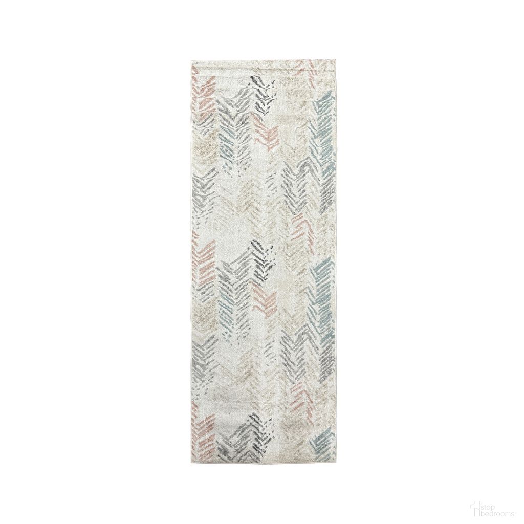 The appearance of Nava Jinto Arrows Indoor Area Rug In Ivory and Multicolor designed by Rajani Home in the transitional interior design. This ivory and multicolor piece of furniture was selected by 1StopBedrooms from Nava Collection to add a touch of cosiness and style into your home. Sku: 9C300759G03048. Material: Polypropylene.