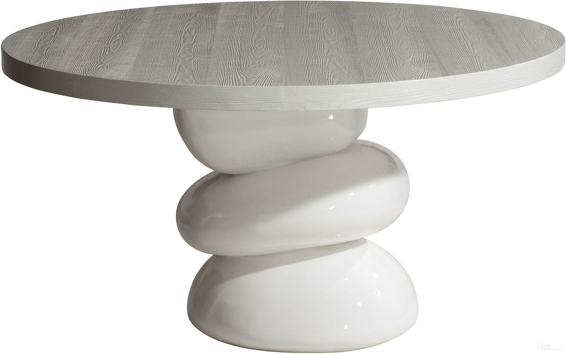 The appearance of Navar Dining Table designed by Bernhardt in the transitional interior design. This azucar piece of furniture  was selected by 1StopBedrooms from Navar Collection to add a touch of cosiness and style into your home. Sku: 316272;316273. Table Base Style: Pedestal. Table Top Shape: Round. Material: Wood. Size: 56".