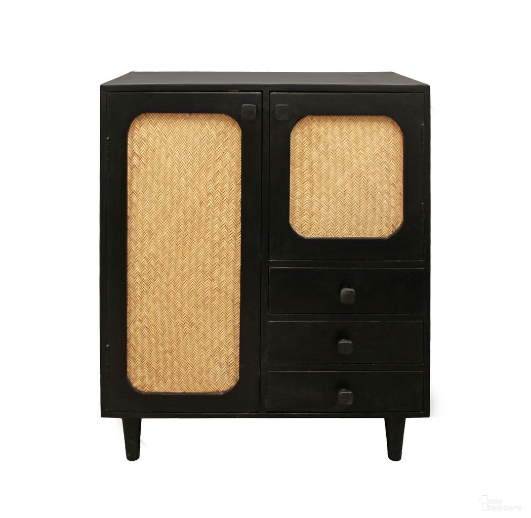 The appearance of Navice 3-Drawer 2-Door Sideboard In Natural and Black designed by Moti in the modern / contemporary interior design. This black and natural piece of furniture was selected by 1StopBedrooms from Navice Collection to add a touch of cosiness and style into your home. Sku: 71609001. Material: Mango Wood.