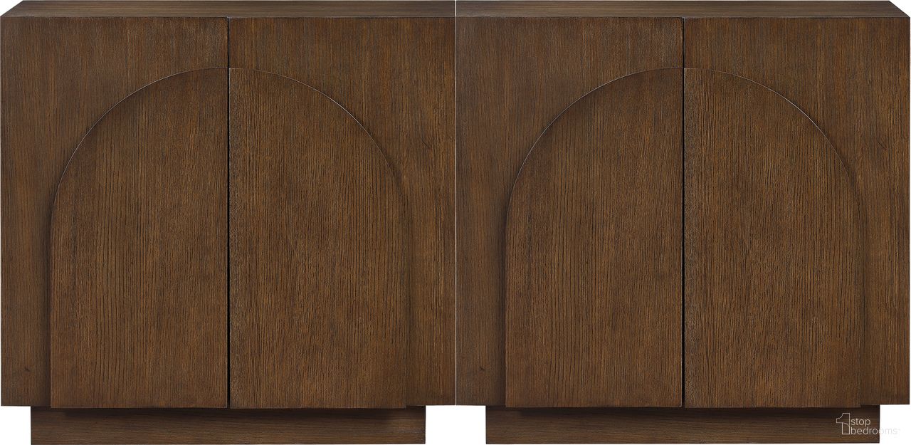 The appearance of Navona Buffet In Brown designed by Meridian in the modern / contemporary interior design. This brown piece of furniture was selected by 1StopBedrooms from Navona Collection to add a touch of cosiness and style into your home. Sku: 77001Brown-T;77001Brown-T. Material: Oak Veneer.
