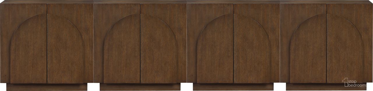 The appearance of Navona Buffet In Brown designed by Meridian in the modern / contemporary interior design. This brown piece of furniture was selected by 1StopBedrooms from Navona Collection to add a touch of cosiness and style into your home. Sku: 77001Brown-T;77001Brown-T;77001Brown-T;77001Brown-T. Material: Oak Veneer.