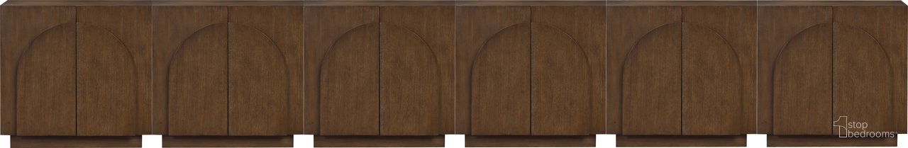 The appearance of Navona Buffet In Brown designed by Meridian in the modern / contemporary interior design. This brown piece of furniture was selected by 1StopBedrooms from Navona Collection to add a touch of cosiness and style into your home. Sku: 77001Brown-T;77001Brown-T;77001Brown-T;77001Brown-T;77001Brown-T;77001Brown-T. Material: Oak Veneer.