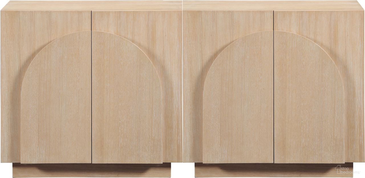 The appearance of Navona Buffet In Natural and Natural designed by Meridian in the modern / contemporary interior design. This natural and natural piece of furniture was selected by 1StopBedrooms from Navona Collection to add a touch of cosiness and style into your home. Sku: 77001Natural-T;77001Natural-T. Material: Oak Veneer.