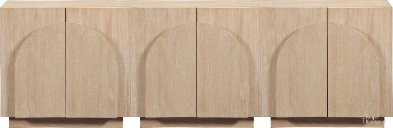 The appearance of Navona Buffet In Natural and Natural designed by Meridian in the modern / contemporary interior design. This natural and natural piece of furniture  was selected by 1StopBedrooms from Navona Collection to add a touch of cosiness and style into your home. Sku: 77001Natural-T;77001Natural-T;77001Natural-T. Material: Oak Veneer.