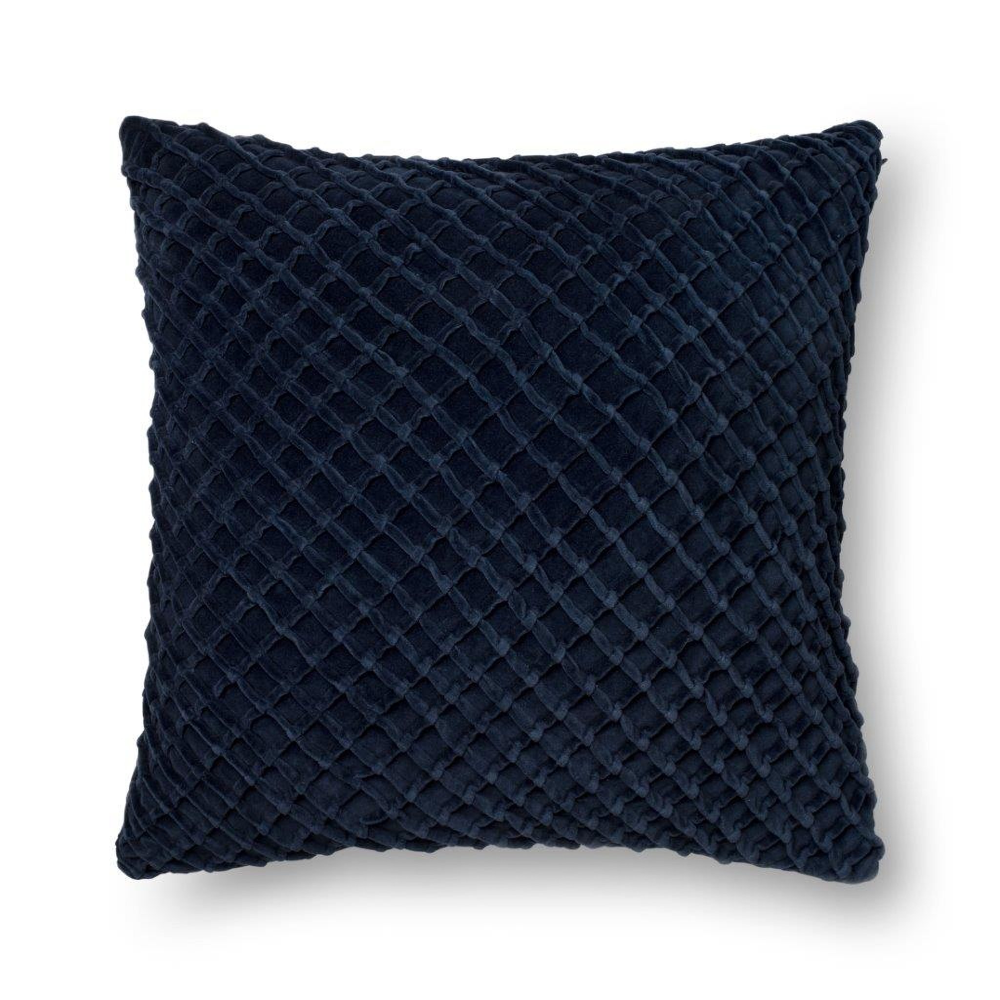  22x22 Pillow Cover Pack of of 2 Navy Blue Soft