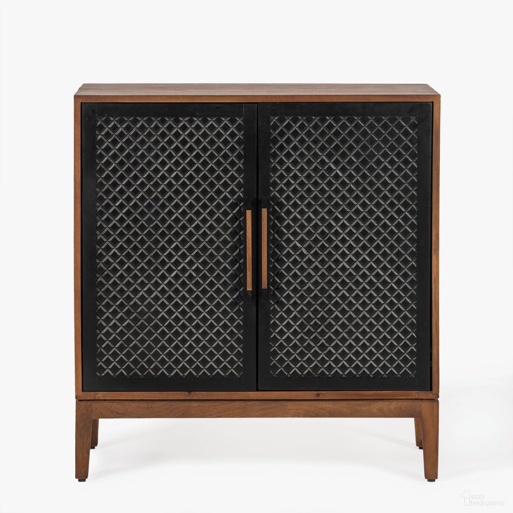 The appearance of Naya Entryway Cabinet In Washed Brown designed by Co. House Designs in the rustic / southwestern interior design. This washed brown piece of furniture  was selected by 1StopBedrooms from Naya Collection to add a touch of cosiness and style into your home. Sku: CH-1003650-IN01-FN-ST-CB-DB. Material: Mango Wood.