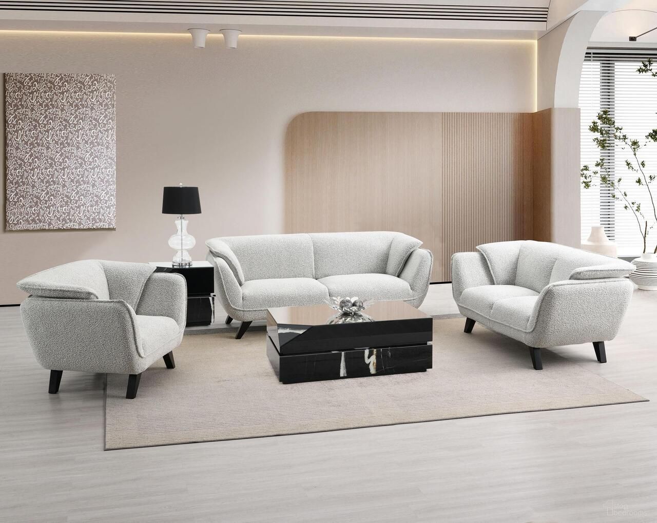 The appearance of Nayeli Living Room Set In Light Gray designed by ACME in the modern / contemporary interior design. This light gray piece of furniture was selected by 1StopBedrooms from Nayeli Collection to add a touch of cosiness and style into your home. Sku: LV04200;LV04201. Material: Upholstered.
