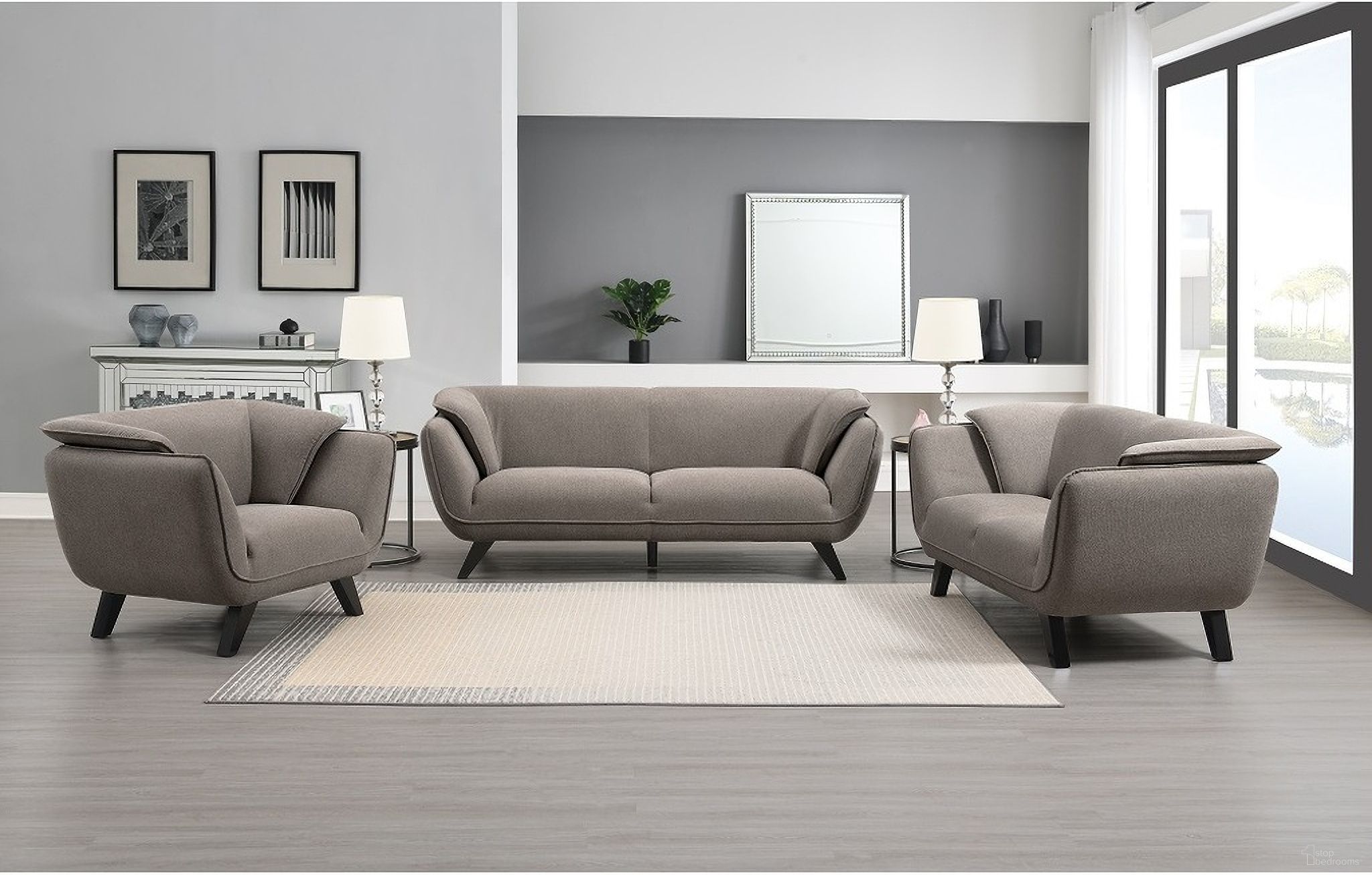 The appearance of Nayeli Loveseat In Linen And Brown designed by ACME in the modern / contemporary interior design. This linen/brown piece of furniture was selected by 1StopBedrooms from Nayeli Collection to add a touch of cosiness and style into your home. Sku: LV02369. Material: Wood.