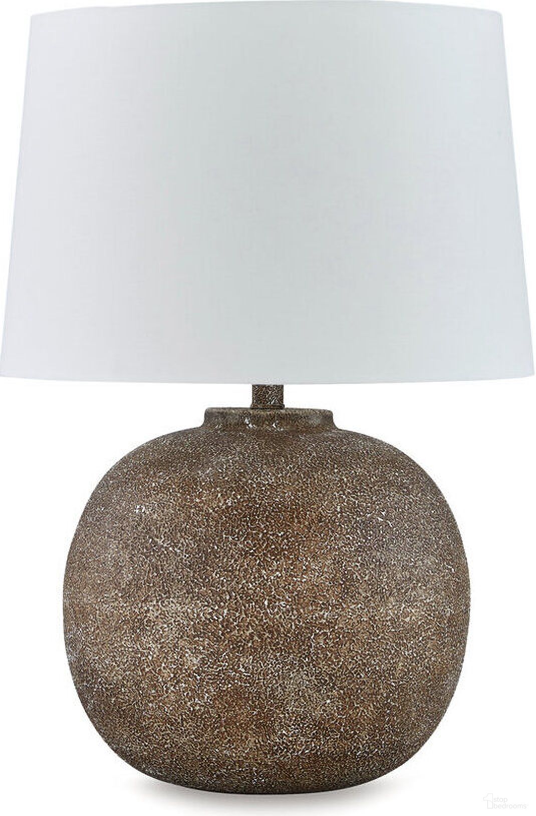 The appearance of Neavesboro Table Lamp In White and Brown designed by Signature Design by Ashley in the transitional interior design. This white and brown piece of furniture was selected by 1StopBedrooms from Neavesboro Collection to add a touch of cosiness and style into your home. Sku: L207484. Material: Metal.