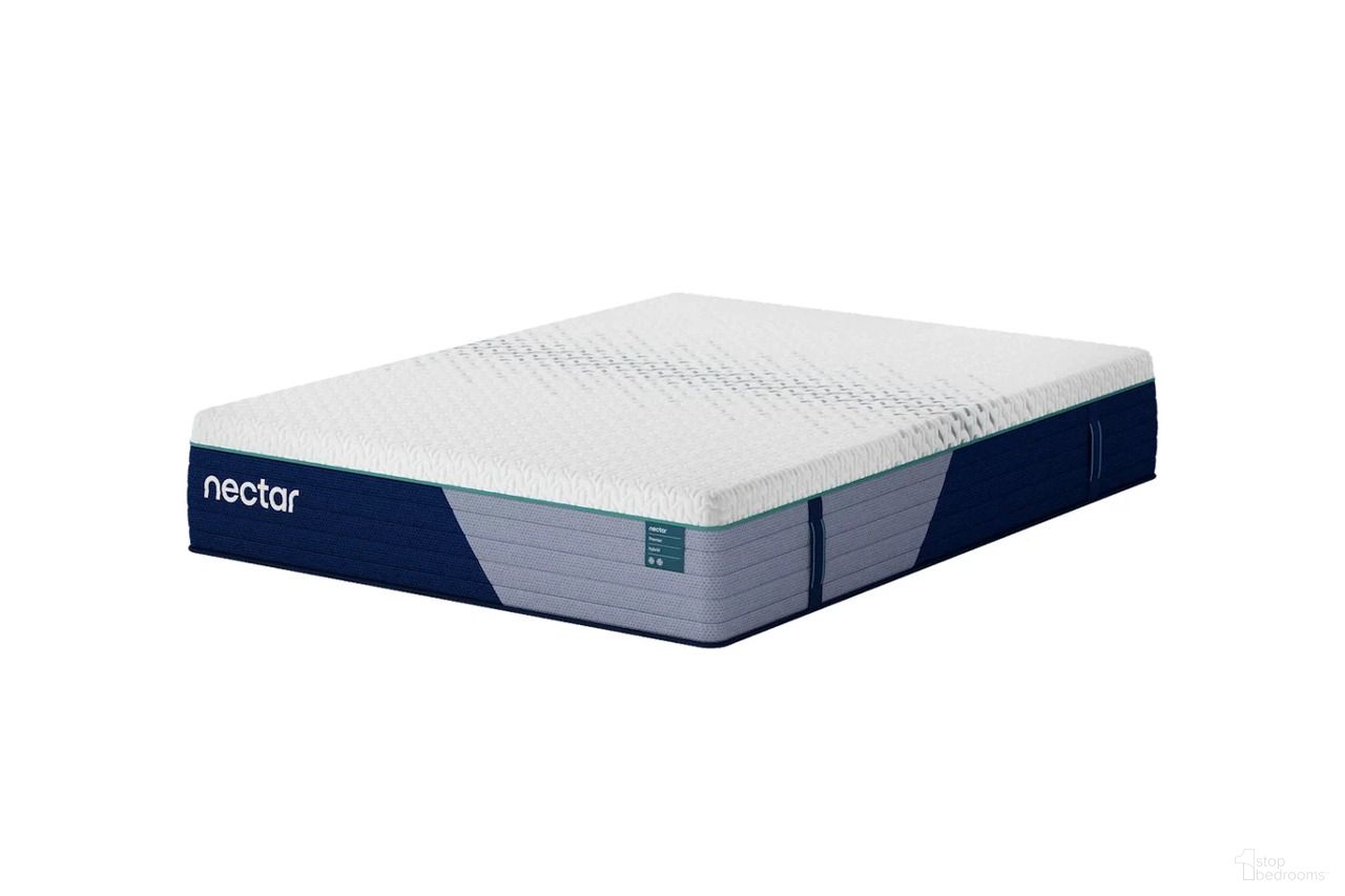 The appearance of Nectar Hybrid Premier 5.1 King Mattress In White designed by Nectar in the traditional interior design. This white piece of furniture was selected by 1StopBedrooms from Premier 5.1 Collection to add a touch of cosiness and style into your home. Sku: M14141. Material: Fabric. Bed Size: King. Mattress Size: King. Comfort Level: Medium. Mattress Top: Memory Foam Top. Mattress Type: Memory Foam. Mattress Thickness: 13". Comfort Level: Medium.