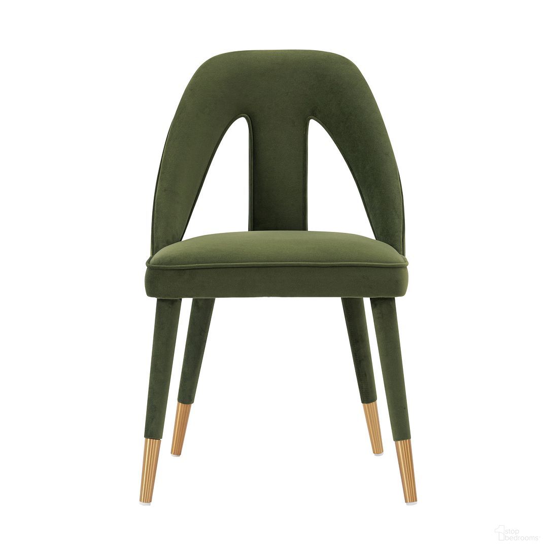 Neda Dining Chair In Olive Green