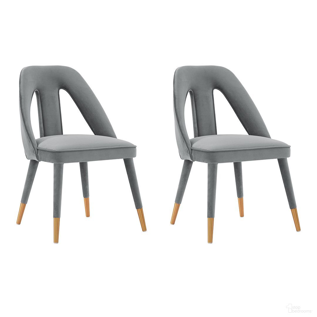 The appearance of Neda Dining Chair Set of 2 In Grey designed by Manhattan Comfort in the modern / contemporary interior design. This grey piece of furniture  was selected by 1StopBedrooms from Neda Collection to add a touch of cosiness and style into your home. Sku: DC081-GY;DC081-GY. Material: Wood. Chair Type: Side Chair.