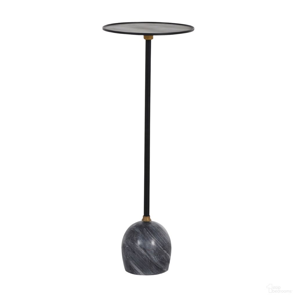 Neil Drinking Table In Gunpowder Black and Grey