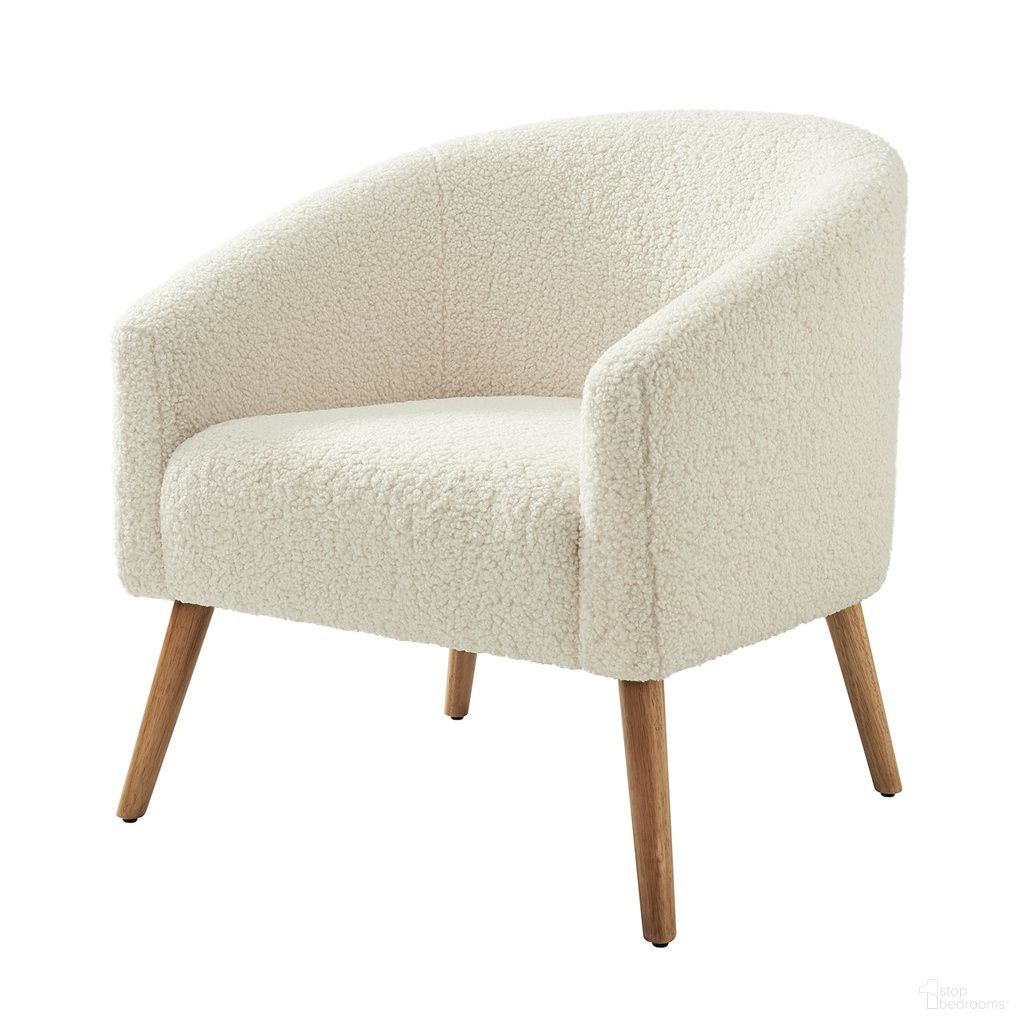 Nell Boucle Armchair In Ivory