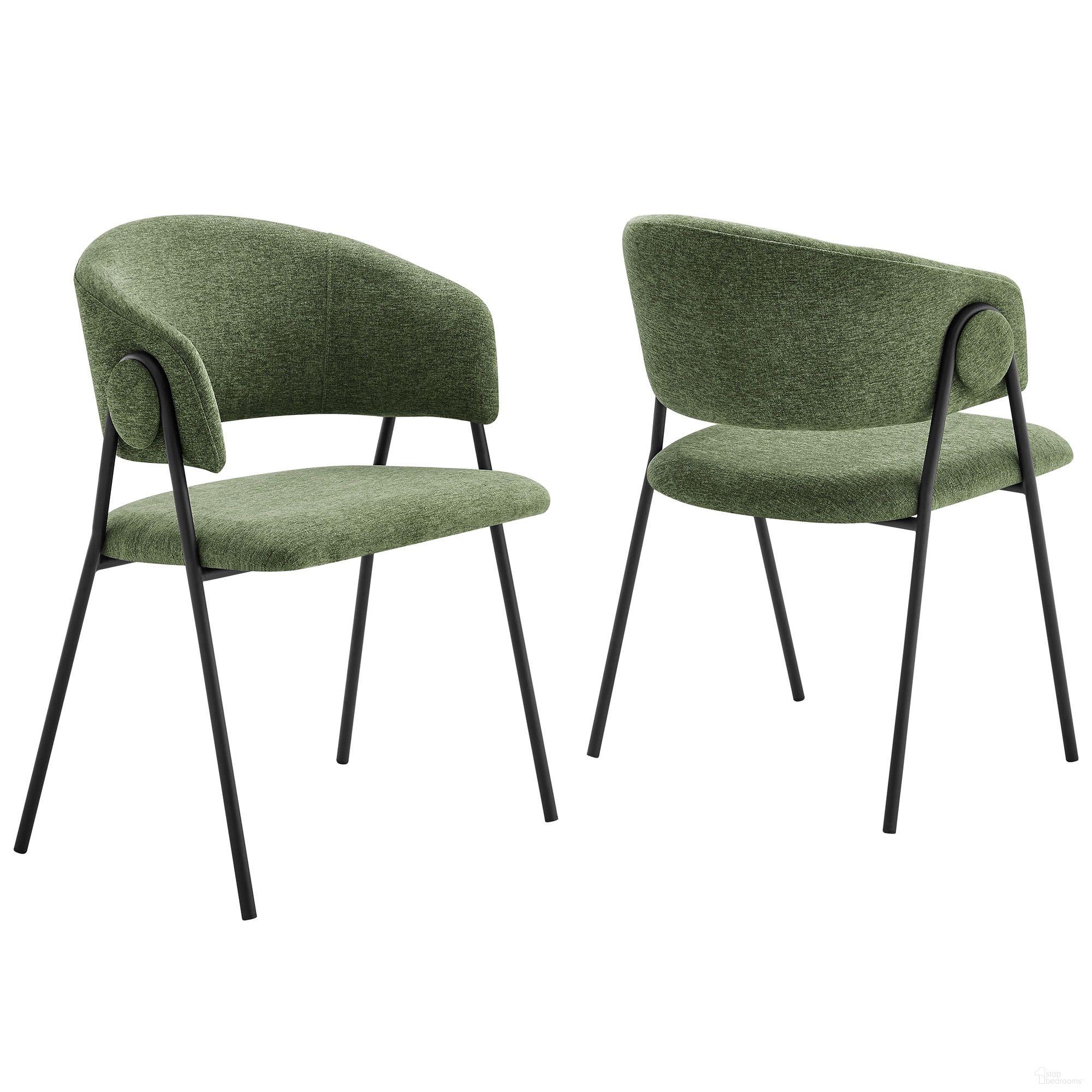 The appearance of Nella Upholstered Heathered Chenille Dining Chairs Set of 2 In Eucalyptus and Black designed by Modway in the modern / contemporary interior design. This eucalyptus/black piece of furniture was selected by 1StopBedrooms from Nella Collection to add a touch of cosiness and style into your home. Sku: EEI-7045-EUC-BLK. Material: Chenille. Chair Type: Arm Chair.