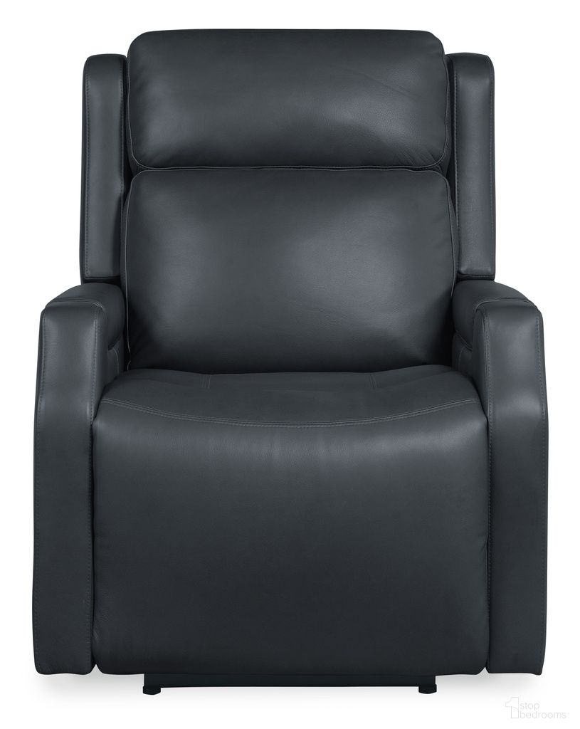 The appearance of Nelson Zero Gravity Power Recliner with Power Headrest and Lumbar In Blue designed by Hooker in the transitional interior design. This blue piece of furniture  was selected by 1StopBedrooms from MS Collection to add a touch of cosiness and style into your home. Sku: SS836-PHZL1-049. Material: Leather.