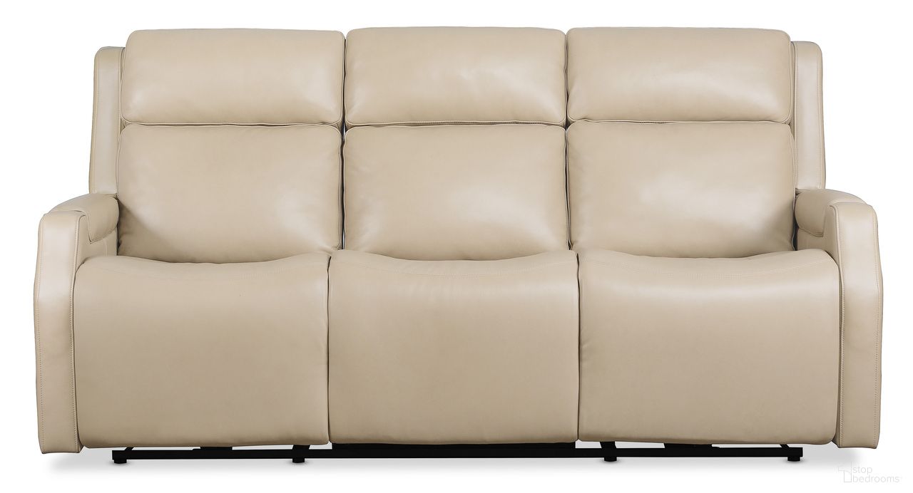 The appearance of Nelson Zero Gravity Power Sofa with Power Headrests and Lumbar In Beige designed by Hooker in the transitional interior design. This beige piece of furniture was selected by 1StopBedrooms from MS Collection to add a touch of cosiness and style into your home. Sku: SS836-PHZL3-070. Material: Leather.