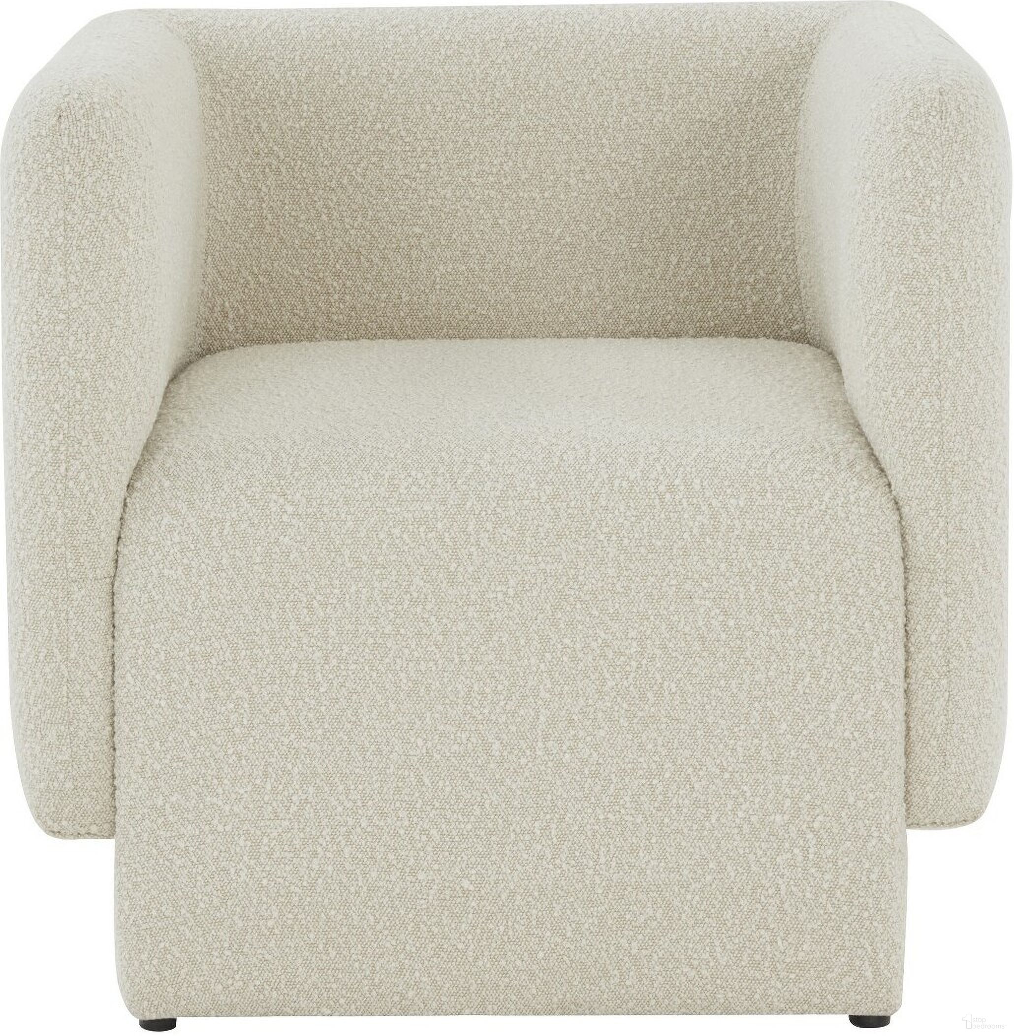 The appearance of Nene Boucle Barrel Back Chair In Creme designed by Safavieh Couture in the modern / contemporary interior design. This creme piece of furniture  was selected by 1StopBedrooms from Nene Collection to add a touch of cosiness and style into your home. Sku: SFV5073A. Material: Wood.