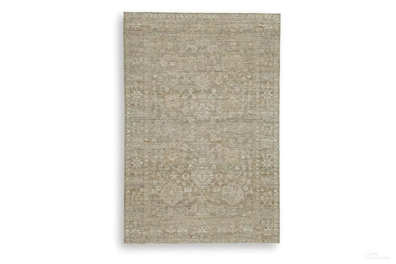 Neroham Medium Rug In Cream and Brown