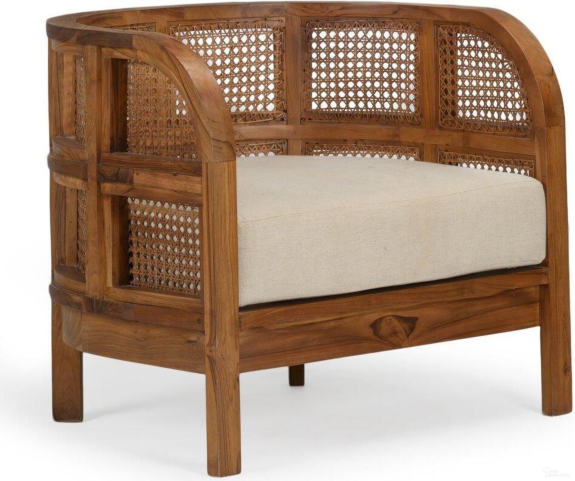 The appearance of Nest Chair In Natural designed by Union Home Furniture in the transitional interior design. This natural piece of furniture was selected by 1StopBedrooms from Nest Collection to add a touch of cosiness and style into your home. Sku: LVR00094. Material: Teak.