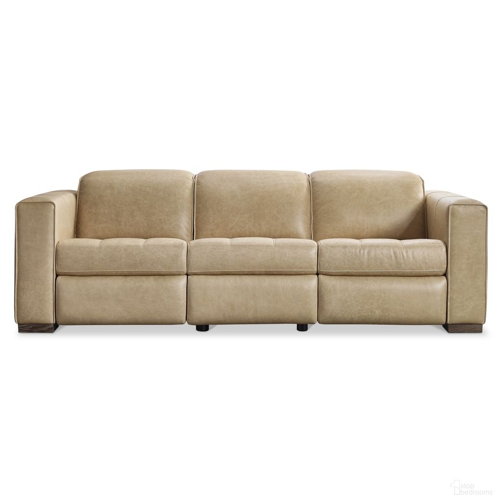 The appearance of Nest Leather Power Motion Sofa In White and Cream designed by Bernhardt in the modern / contemporary interior design. This white/cream piece of furniture was selected by 1StopBedrooms from to add a touch of cosiness and style into your home. Sku: 407RLO. Material: Leather.