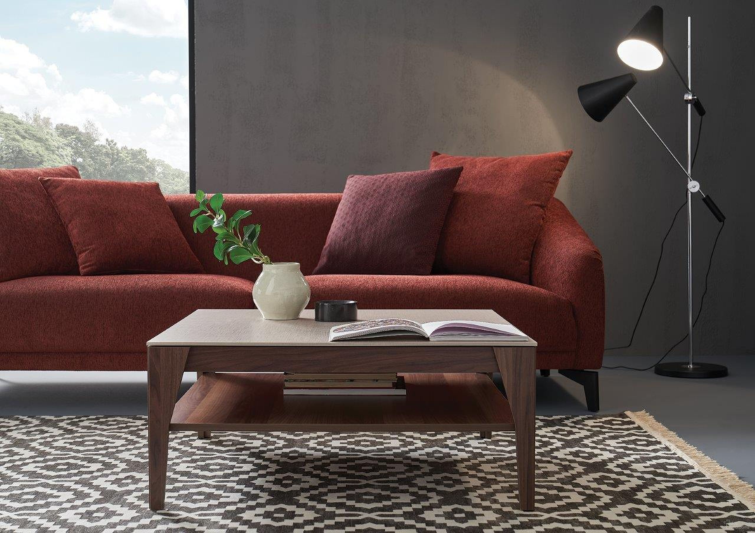 The appearance of Netha Coffee Table In Brown designed by Enza Home in the modern / contemporary interior design. This brown piece of furniture was selected by 1StopBedrooms from Netha Collection to add a touch of cosiness and style into your home. Sku: 07.191.0516.0000.0000.0000..