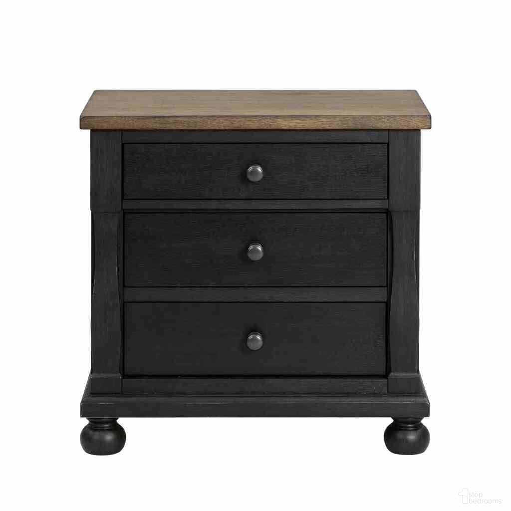 The appearance of Neue Mills 3-Drawer Nightstand with USB A-C In Farmhouse Black and Rustic Oak designed by Furniture of America in the modern / contemporary interior design. This farmhouse black/rustic oak piece of furniture was selected by 1StopBedrooms from Neue Mills Collection to add a touch of cosiness and style into your home. Sku: FM79009BK-N2. Material: Solid Rubberwood.