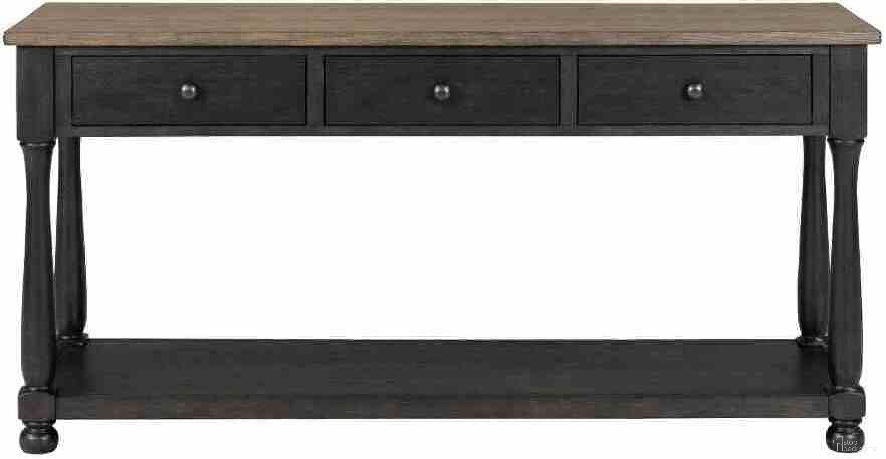 The appearance of Neue Mills Sofa Table In Weathered Black and Brown designed by Furniture of America in the modern / contemporary interior design. This weathered black/brown piece of furniture was selected by 1StopBedrooms from Neue Mills Collection to add a touch of cosiness and style into your home. Sku: FM40009BK-S. Material: Solid Rubberwood.