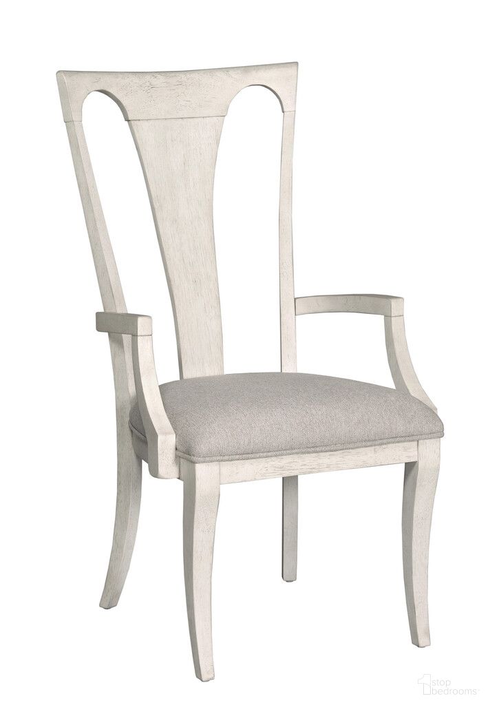 The appearance of Harmony Nevin Arm Chair Set of 2 In Eggshell designed by American Drew in the modern / contemporary interior design. This eggshell piece of furniture  was selected by 1StopBedrooms from Harmony Collection to add a touch of cosiness and style into your home. Sku: 266-637. Material: Wood. Chair Type: Arm Chair.