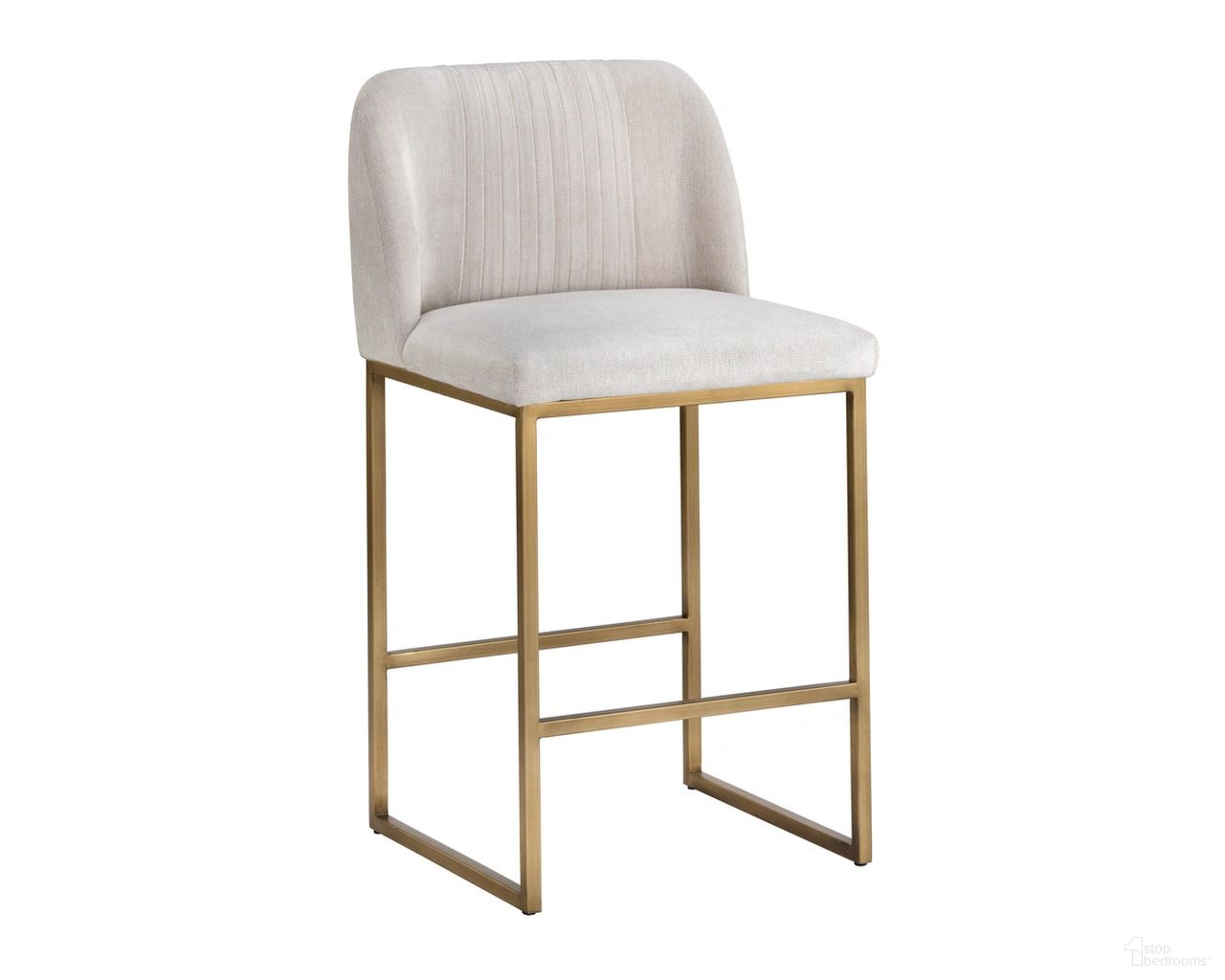 Nevin Counter Stool In Polo Club Muslin