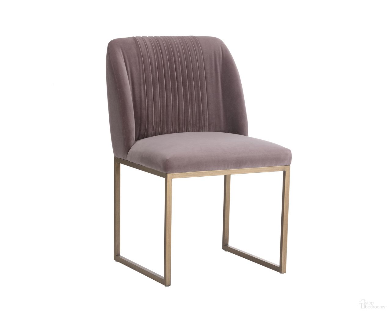 Nevin Dining Chair Set of 2 In Blush Purple