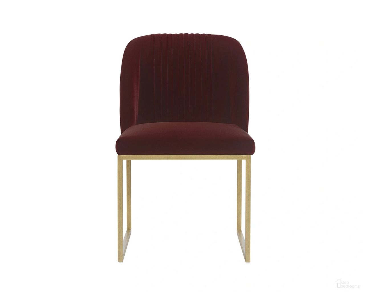 Nevin Dining Chair Set of 2 In Merlot