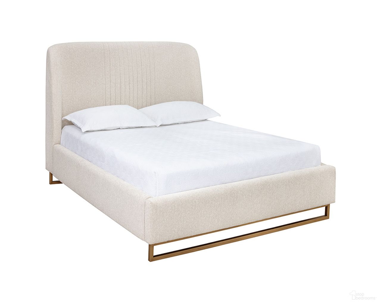 Nevin Queen Bed In Dove Cream