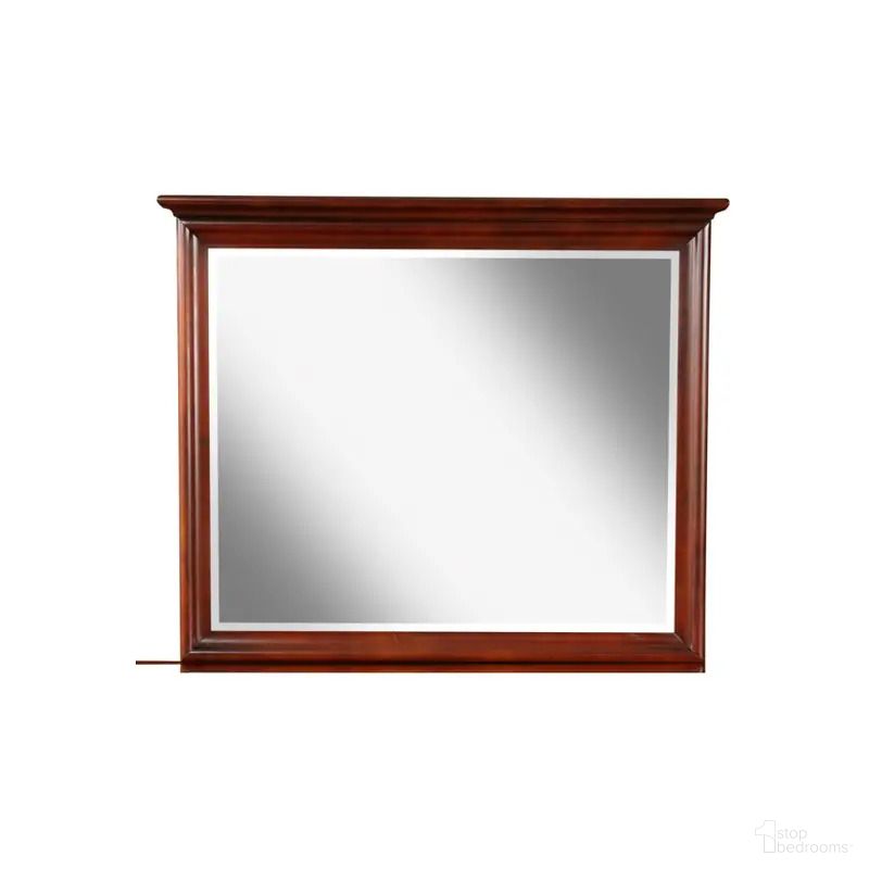 New Classic Versaille Landscape Mirror In Bordeaux Finish 1040 060