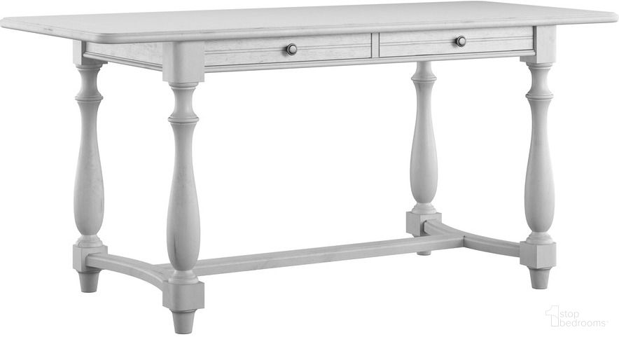 The appearance of New Haven Dining Table In Oyster Shell designed by Emerald Home Furnishings in the coastal interior design. This oyster shell piece of furniture was selected by 1StopBedrooms from New Haven Collection to add a touch of cosiness and style into your home. Sku: D330-13. Table Base Style: Trestle. Material: Wood. Table Top Shape: Rectangular. Size: 34" x 76".