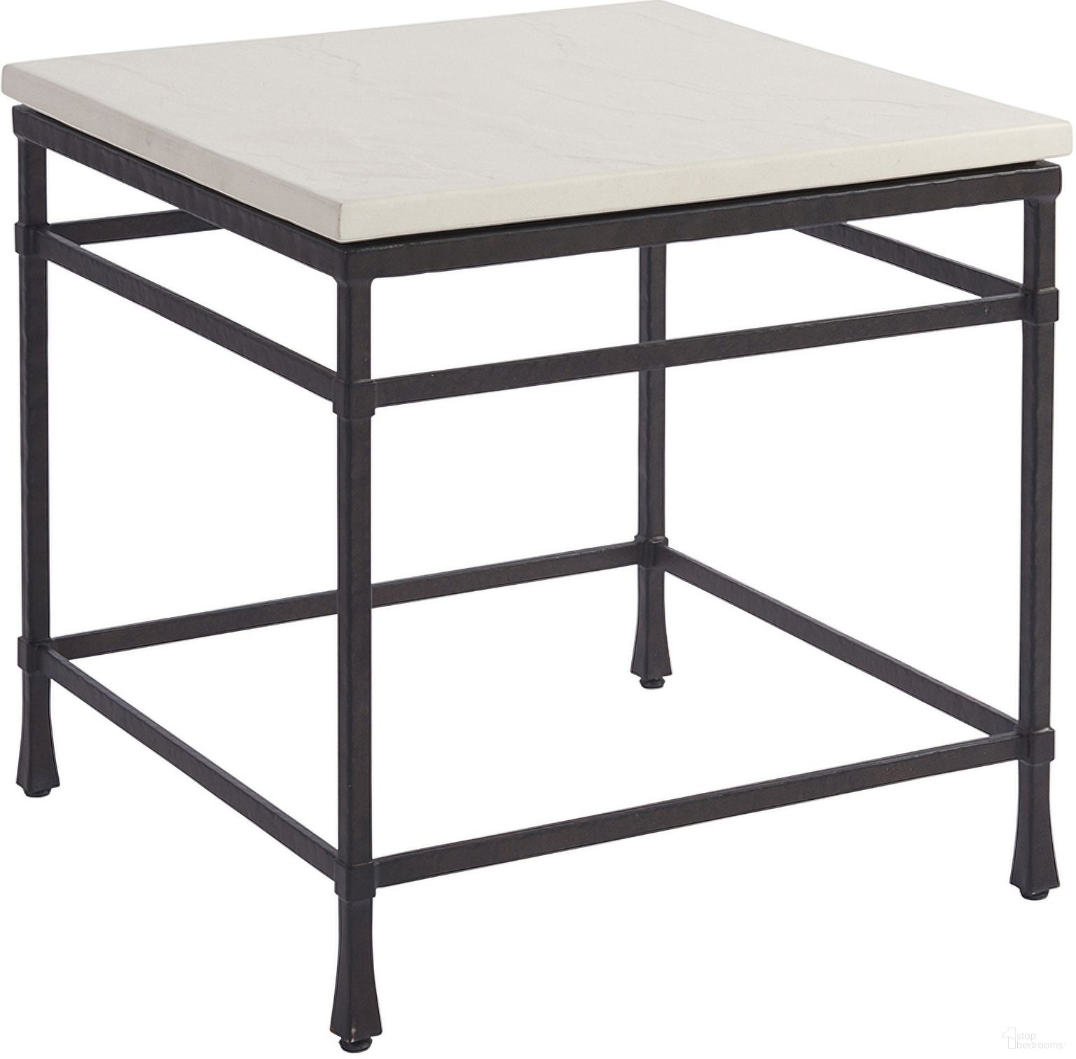 The appearance of Newport Breakwater Metal And Stone Lamp Table In Sandstone designed by Barclay Butera in the transitional interior design. This sandstone piece of furniture  was selected by 1StopBedrooms from Newport Collection to add a touch of cosiness and style into your home. Sku: 920-955. Material: Wood.
