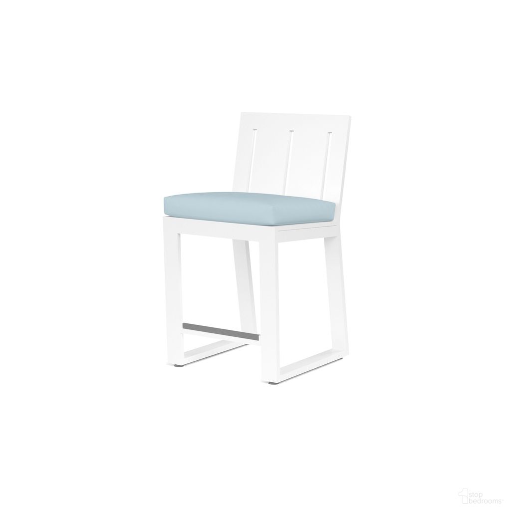 The appearance of Newport Barstool in Canvas Skyline designed by Sunset West in the modern / contemporary interior design. This canvas skyline piece of furniture was selected by 1StopBedrooms from Newport Collection to add a touch of cosiness and style into your home. Sku: SW4801-7B-14091. Material: Aluminum.