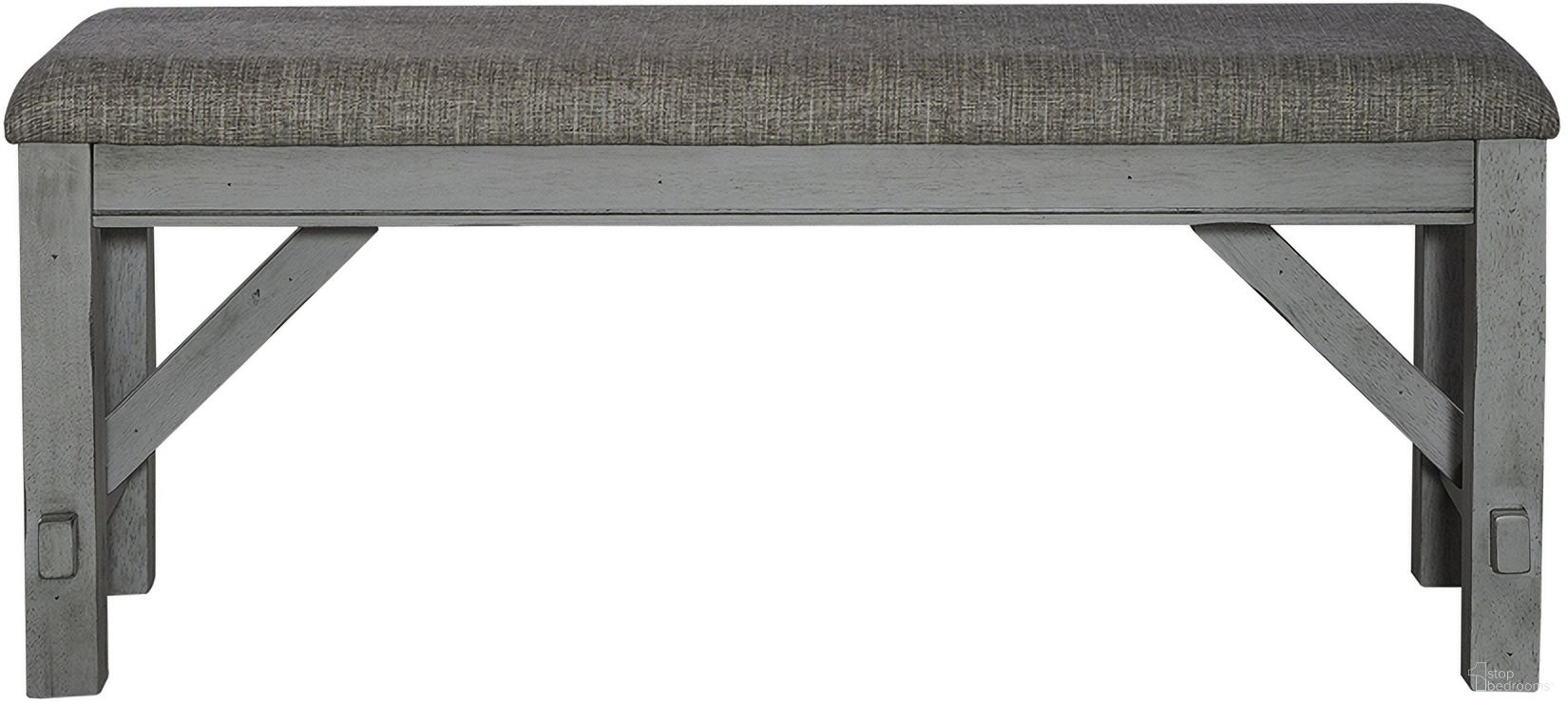 The appearance of Newport Dining Bench designed by Liberty in the transitional interior design. This grey piece of furniture  was selected by 1StopBedrooms from Newport Collection to add a touch of cosiness and style into your home. Sku: 131-C9001B. Material: Rubberwood.