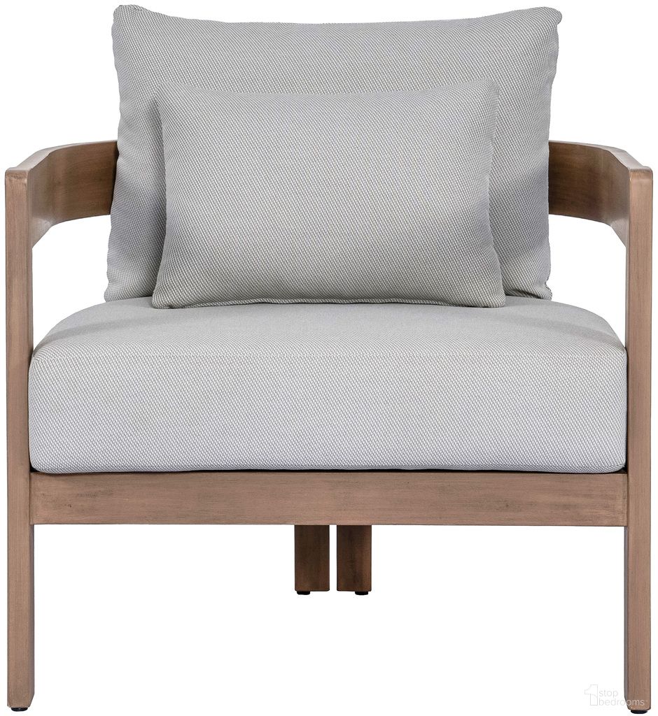 The appearance of Newport Fabric Upholstered Outdoor Patio Chair In Grey and Natural designed by Meridian in the modern / contemporary interior design. This grey and natural piece of furniture was selected by 1StopBedrooms from Newport Collection to add a touch of cosiness and style into your home. Sku: 396Grey-C. Material: Fabric.