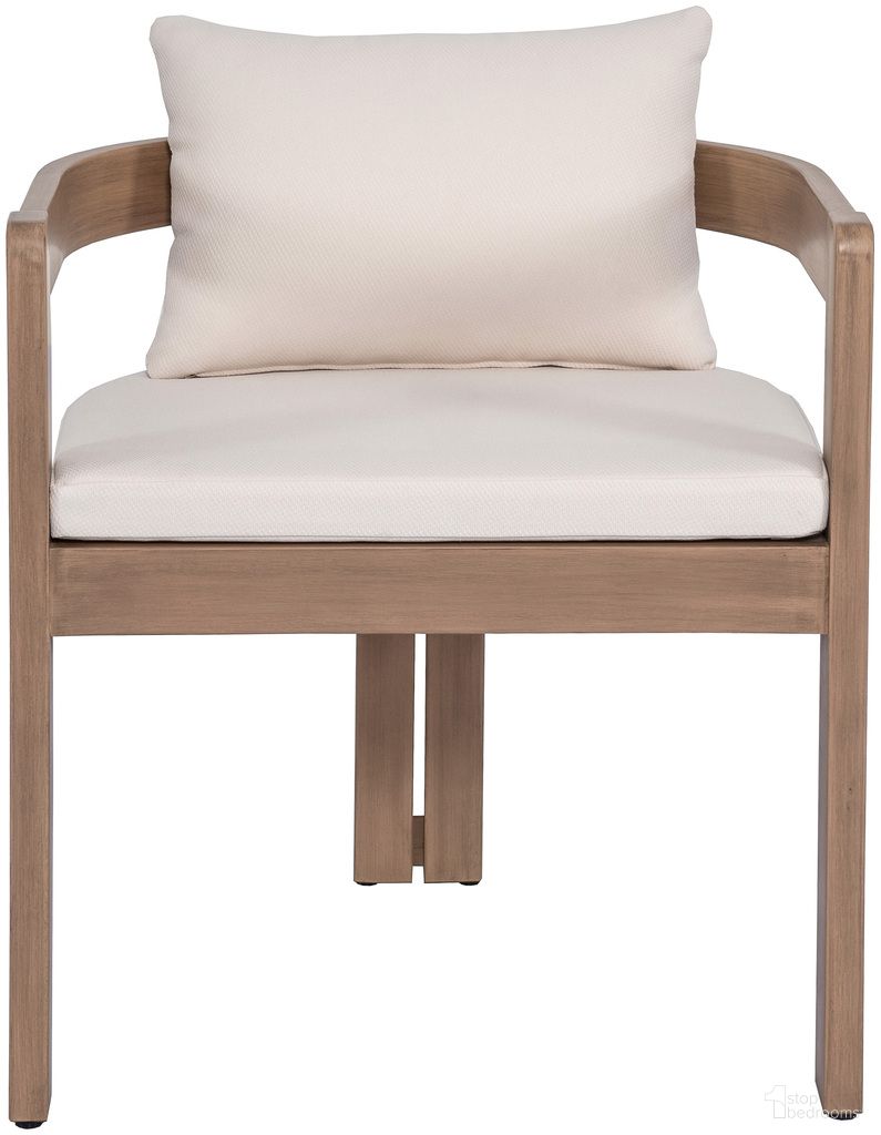 The appearance of Newport Fabric Upholstered Outdoor Patio Dining Chair In Cream and Natural designed by Meridian in the modern / contemporary interior design. This natural/cream piece of furniture was selected by 1StopBedrooms from Newport Collection to add a touch of cosiness and style into your home. Sku: 396Cream-DC. Material: Fabric.