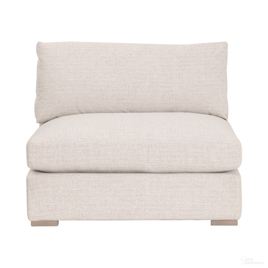 The appearance of Newport Outdoor Modular Armless 1-Seat Sofa Chair In Shapiro Sand designed by Essentials For Living in the transitional interior design. This sand piece of furniture  was selected by 1StopBedrooms from Stitch & Hand Collection to add a touch of cosiness and style into your home. Sku: 6730-1S.LSSND. Material: Plywood.