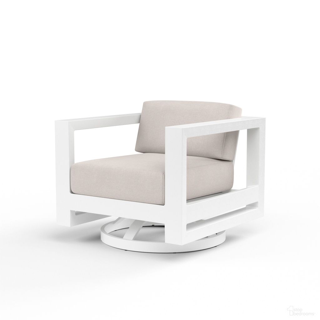 The appearance of Newport Swivel Club in Canvas Natural designed by Sunset West in the modern / contemporary interior design. This canvas natural piece of furniture was selected by 1StopBedrooms from Newport Collection to add a touch of cosiness and style into your home. Sku: SW4801-21S-5404. Material: Aluminum.