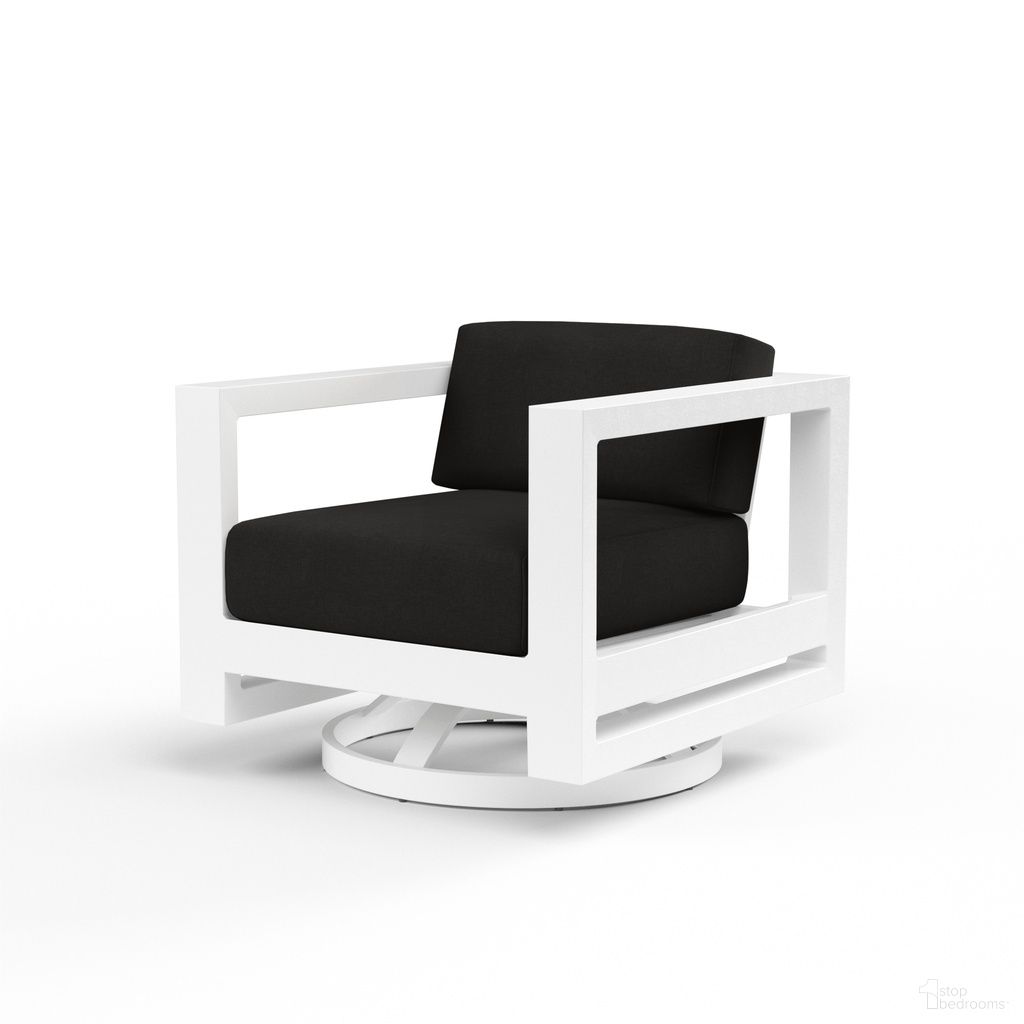 The appearance of Newport Swivel Club in Spectrum Carbon designed by Sunset West in the modern / contemporary interior design. This spectrum carbon piece of furniture was selected by 1StopBedrooms from Newport Collection to add a touch of cosiness and style into your home. Sku: SW4801-21S-48085. Material: Aluminum.